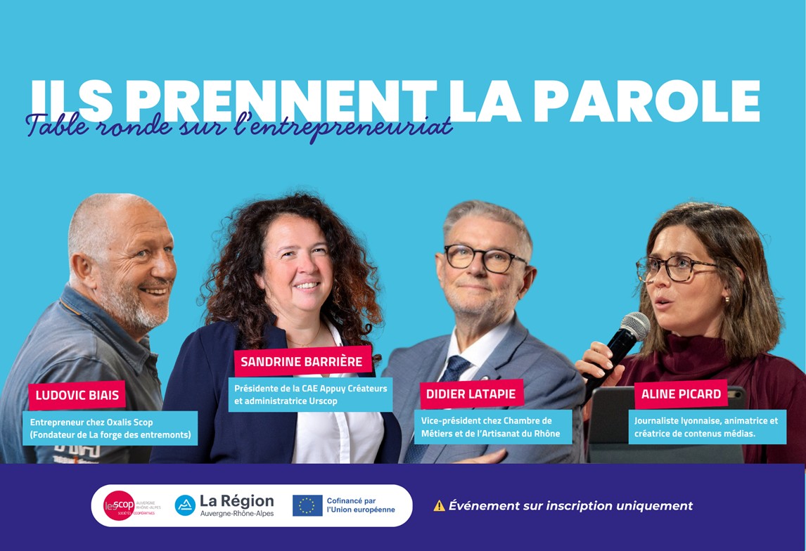 Intervenants soirée entrepreneuriat du 26 janvier 2026