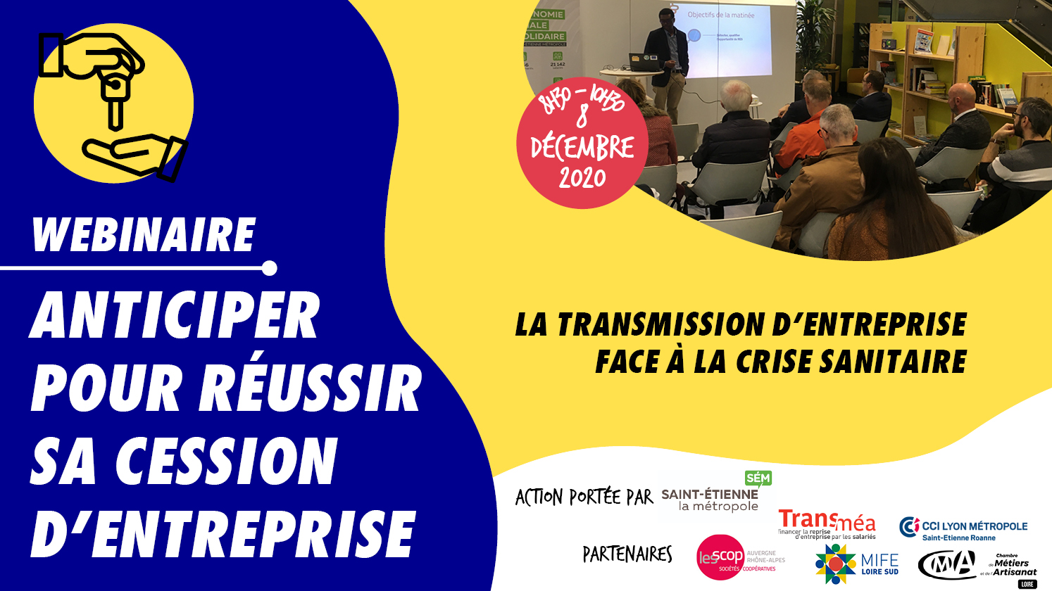 webinaire reprise cession d'entreprise
